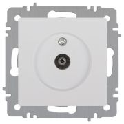Розетка телевизионная одиночная TV СП Accent 6-301-01 IP20 бел. Intro Б0063601
