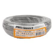 Кабель витая пара F/UTP кат.5e 4х2х0.50 24AWG solid CCA PVC INDOOR омедненный сер. (уп.25м) PROCONNECT 01-0142-3-25